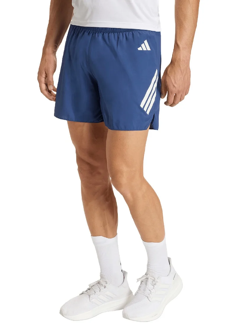 Pantaloni scurti cu talie elastica, pentru alergare, Albastru indigo