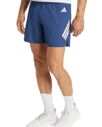 Pantaloni scurti cu talie elastica, pentru alergare, Albastru indigo