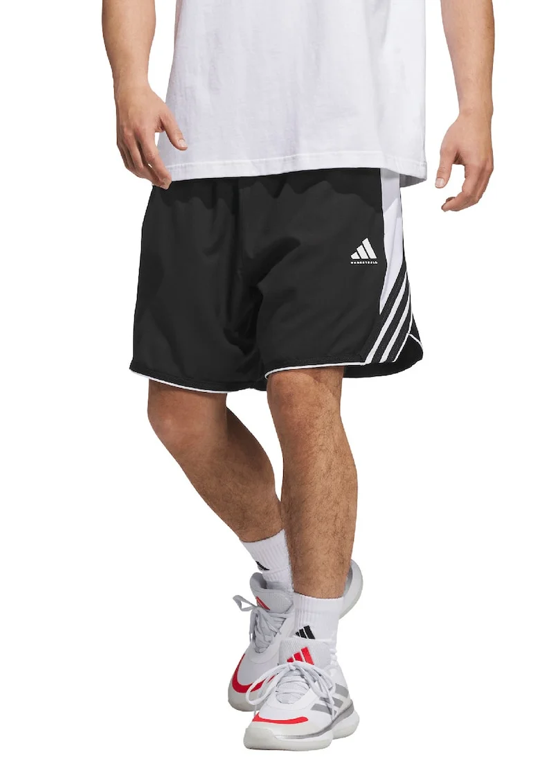 Pantaloni scurti cu buzunare, pentru baschet Crazylite, Negru stins/Alb optic