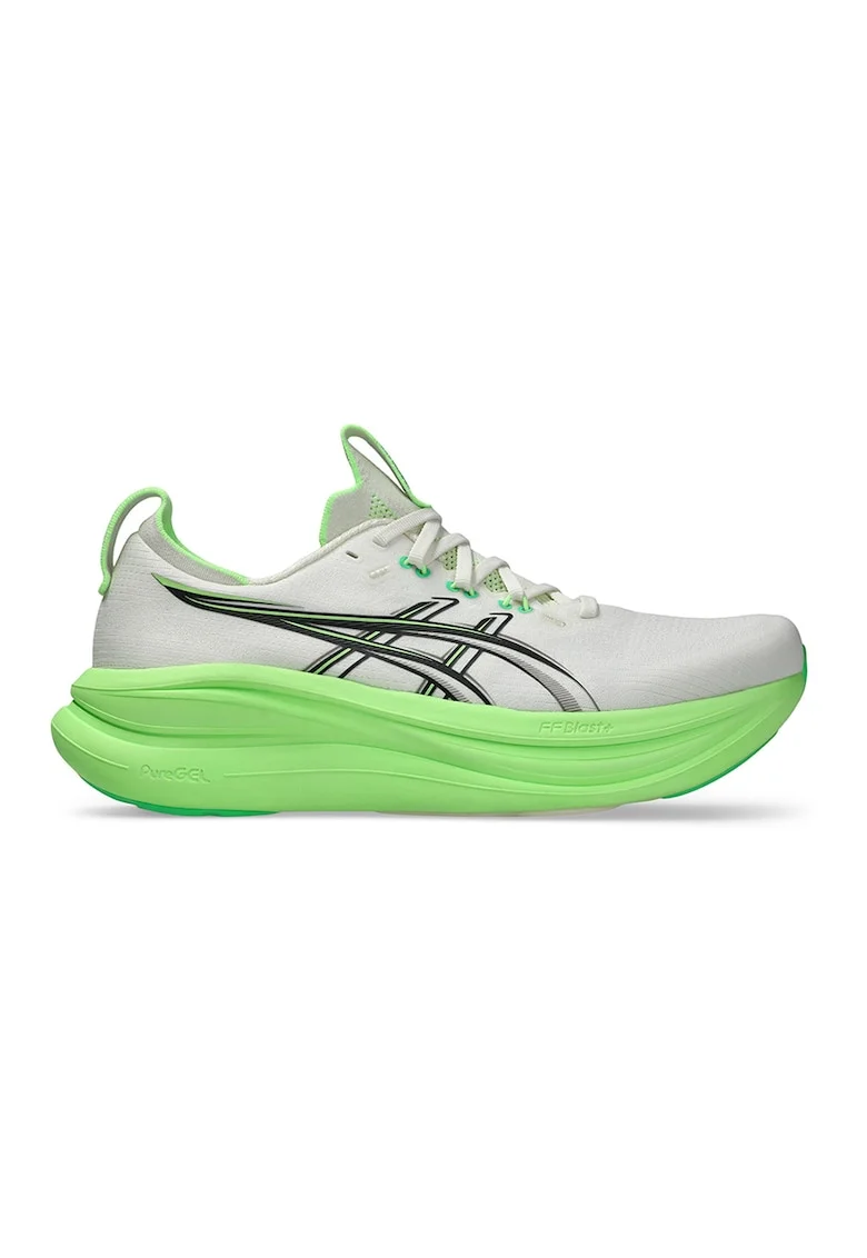 Pantofi pentru alergare Gel-Nimbus 28, Alb/Negru/Verde menta