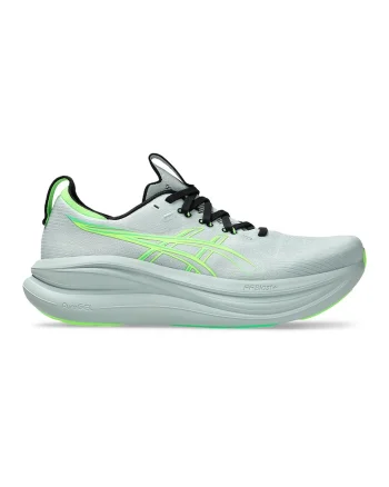 Pantofi pentru alergare Gel-Nimbus 28, Negru/Gri deschis/Verde lime