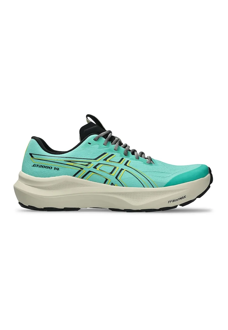 Pantofi cu amortizare pentru alergare GT-2000 14 TR, Negru stins/Verde lime/Verde menta