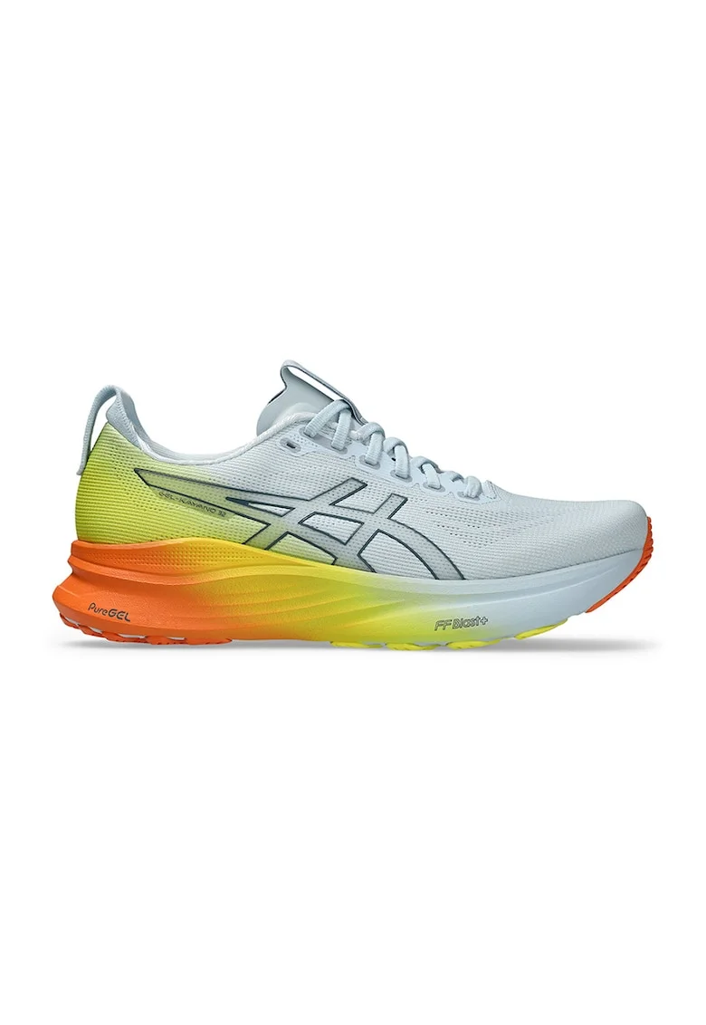 Pantofi cu amortizare pentru alergare Gel-Kayano 32, Negru stins/Albastru pal/Verde lime