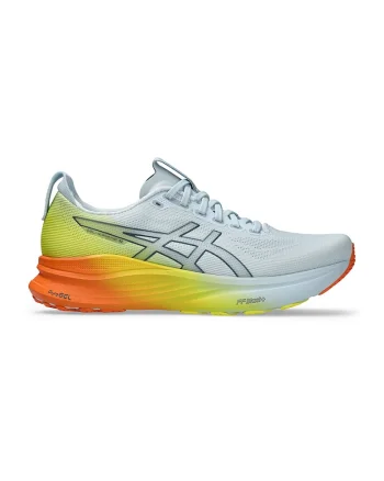 Pantofi cu amortizare pentru alergare Gel-Kayano 32, Negru stins/Albastru pal/Verde lime
