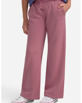 Pantaloni de trening cu croiala ampla Essential, Rosu stins