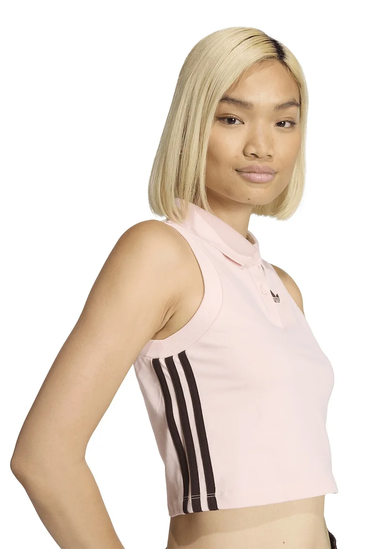 Top polo crop, Roz pal