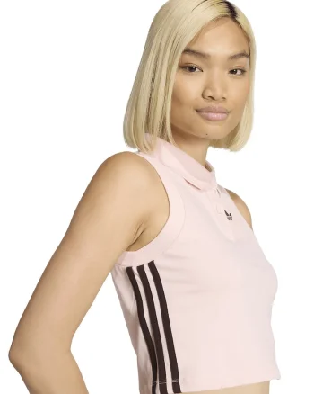 Top polo crop, Roz pal