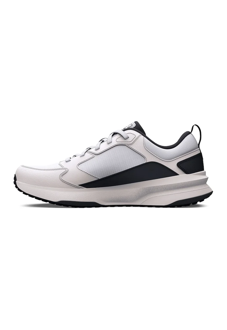 Pantofi Charged Edge din piele cu insertii din plasa pentru antrenament, Alb optic