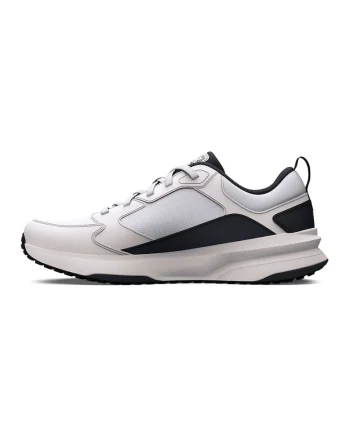 Pantofi Charged Edge din piele cu insertii din plasa pentru antrenament, Alb optic