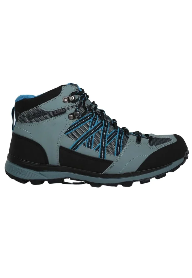 Ghete sport femei  Samaris II Mid, impermeabile, sintetic/textil, negru/albastru
