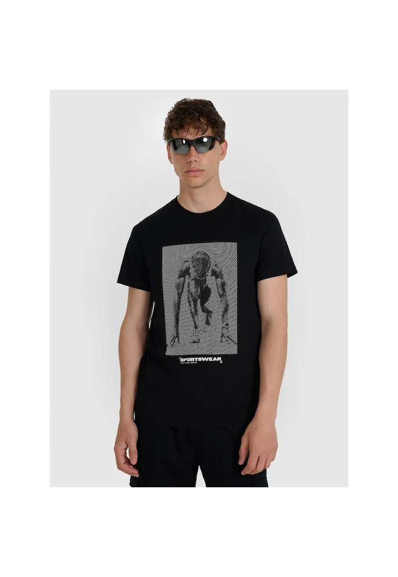 Tricou barbati  bumbac, confortabil, negru