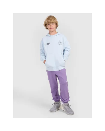 Pantaloni sport fete,  bumbac/poliester, violet