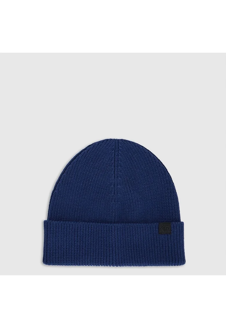 Caciula beanie barbati,  albastru, uni, 100% bumbac