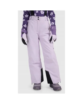 Pantaloni ski copii  membrana 8000, violet, poliester