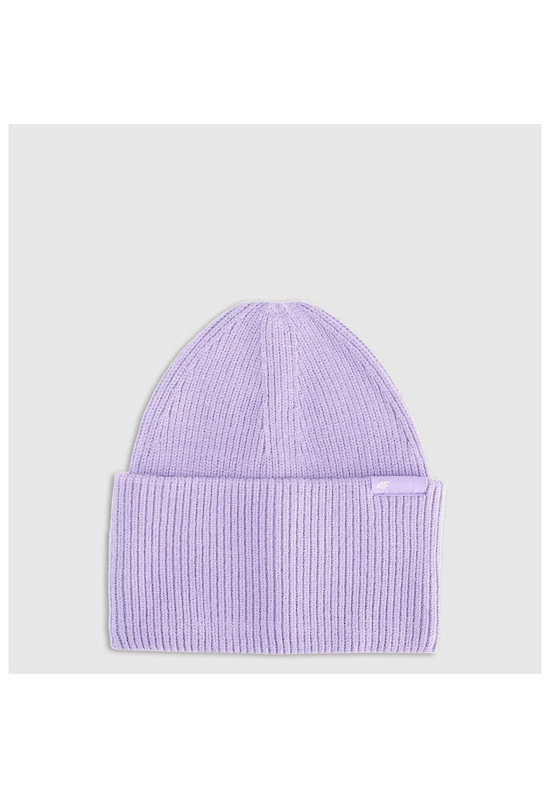 Caciula beanie unisex,  mov, marime universala, material din viscoza
