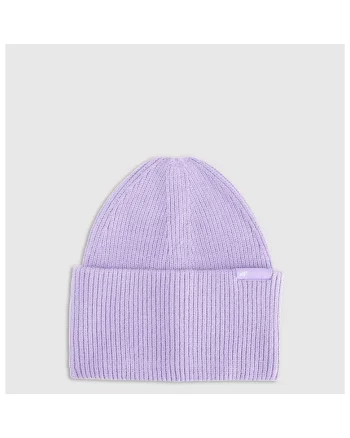 Caciula beanie unisex,  mov, marime universala, material din viscoza