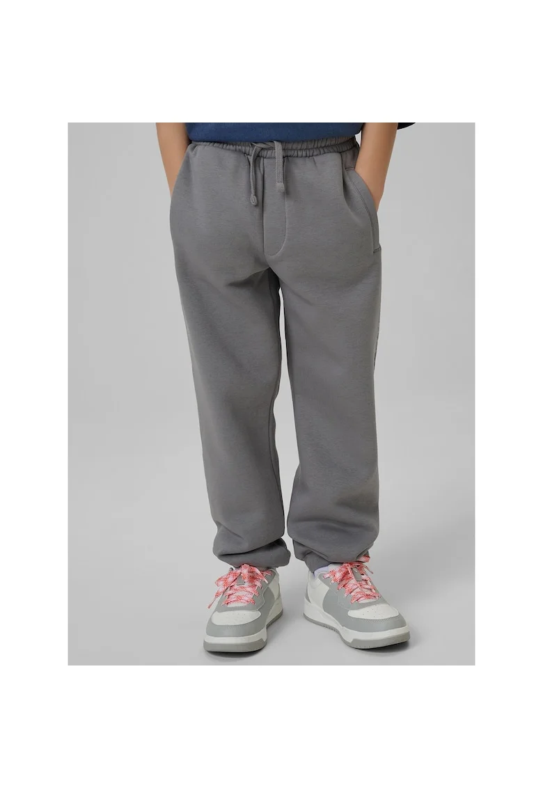 Pantaloni sport baieti,  bumbac, gri