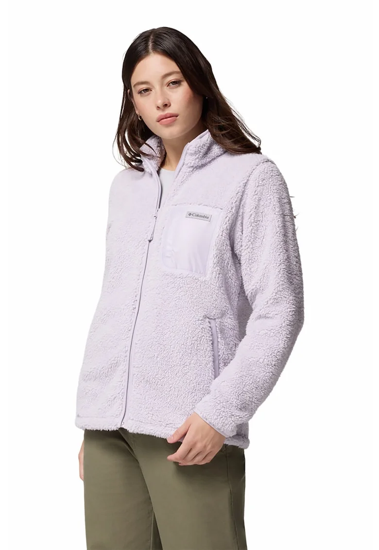 Bluza din material fleece cu fermoar pentru drumetii West Bend™ II, Lila pal