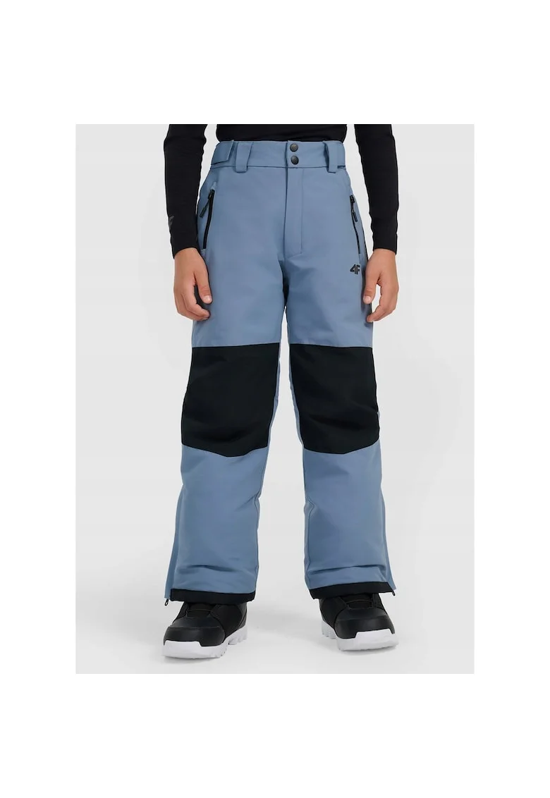 Pantaloni snowboard  bleumarin, poliester, izolatie usoara, pentru baieti