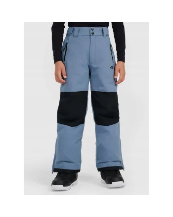Pantaloni snowboard  bleumarin, poliester, izolatie usoara, pentru baieti