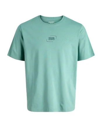 Tricou JACK &JONES Corp Graphic O-Neck JNR 54495, Turcoaz