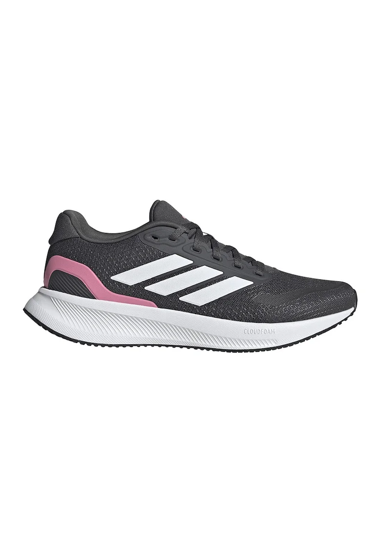 Pantofi Runfalcon 5 de plasa cu garnituri din material sintetice pentru alergare, Roz deschis/Gri antracit