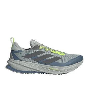 Pantofi Supernova Rise din material textil pentru alergare, Gri carbune/Kaki/Albastru glaciar/Verde lime