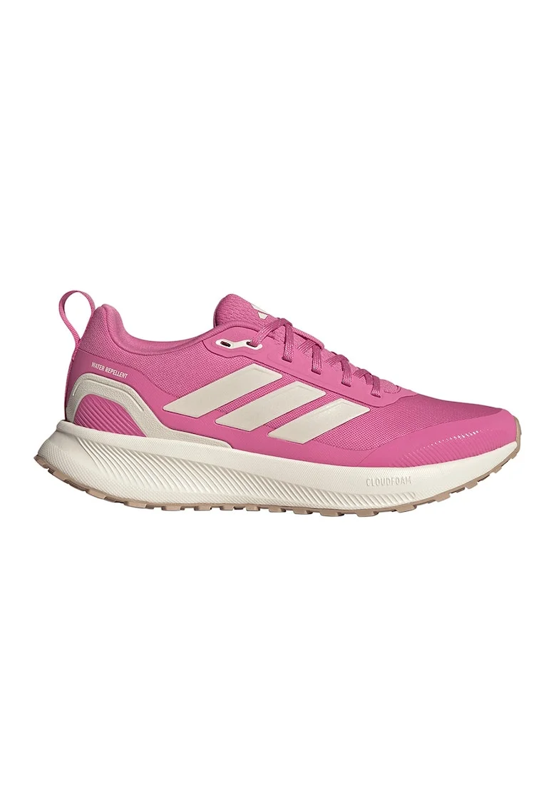 Pantofi Runfalcon 5 cu detalii reflectorizante pentru alergare, Alb/Roz deschis