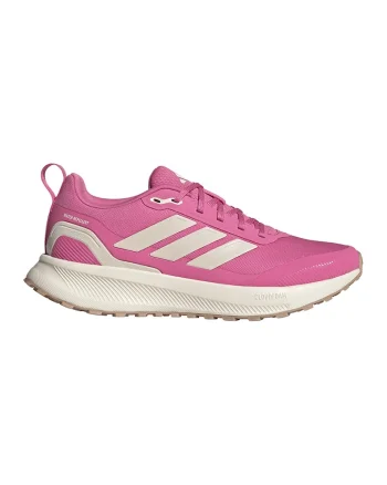 Pantofi Runfalcon 5 cu detalii reflectorizante pentru alergare, Alb/Roz deschis