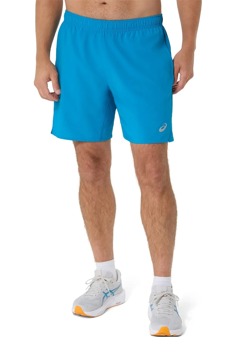 Pantaloni scurti cu buzunare si snur, pnetru alergare Core 7in, Turcoaz