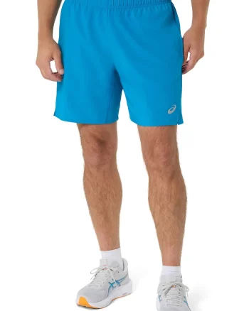 Pantaloni scurti cu buzunare si snur, pnetru alergare Core 7in, Turcoaz
