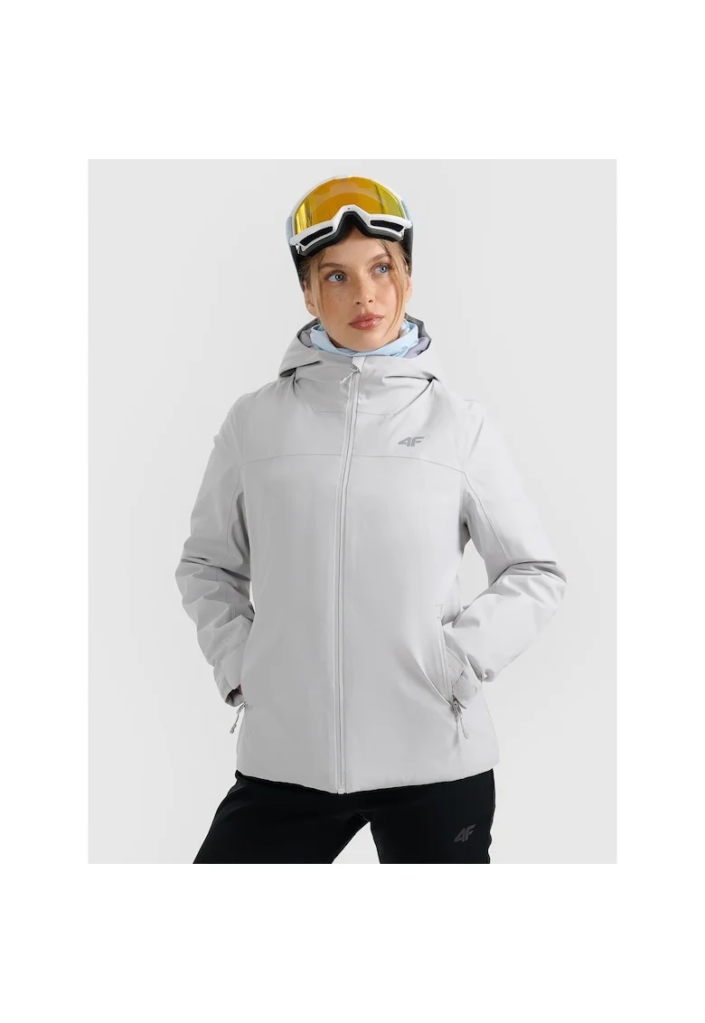 Geaca de schi  NeoDry 5000, impermeabilitate, confort, gri, poliester, pentru femei