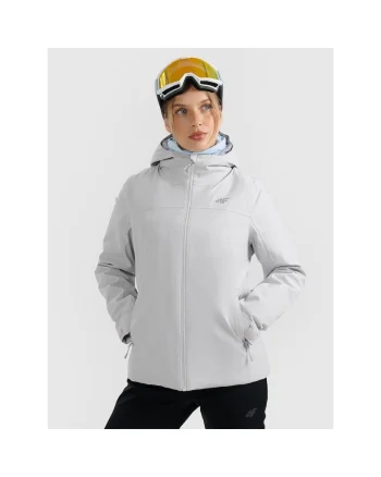 Geaca de schi  NeoDry 5000, impermeabilitate, confort, gri, poliester, pentru femei