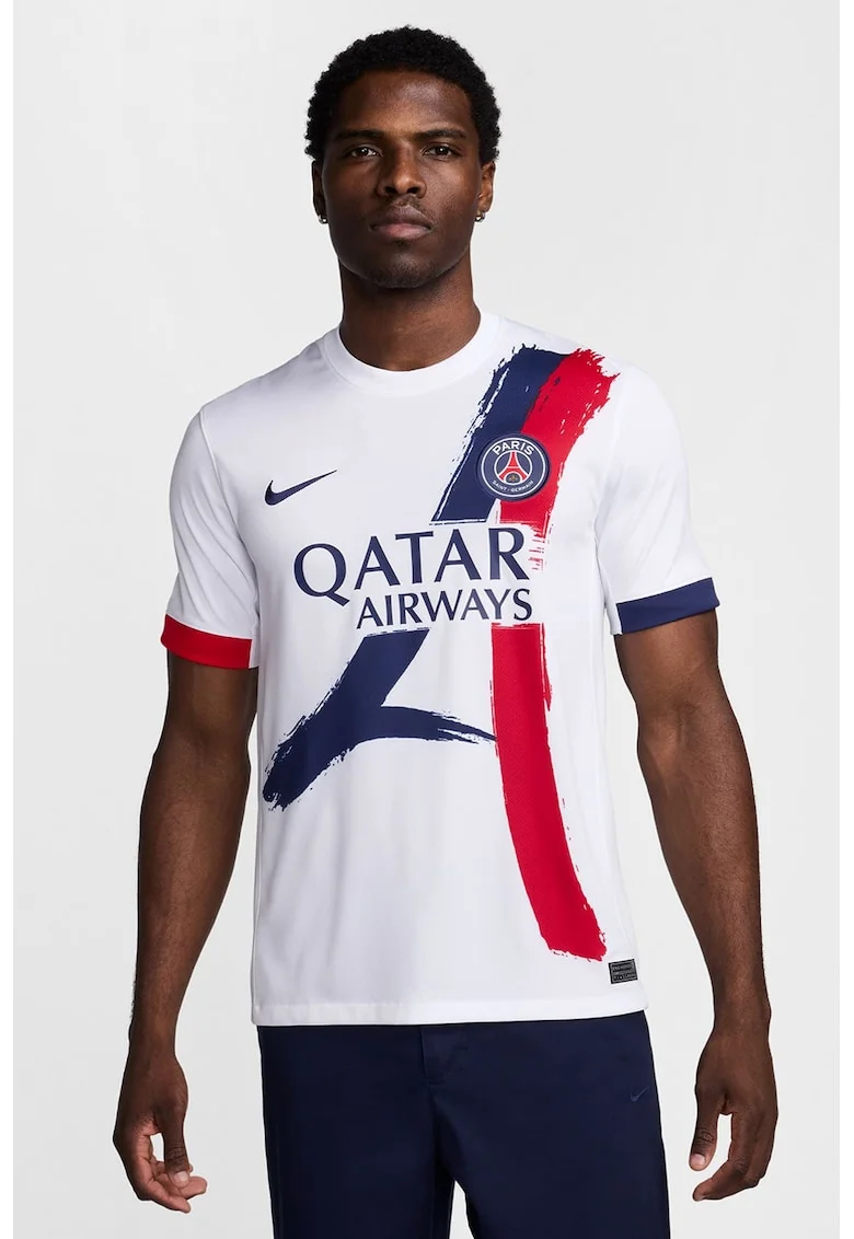Tricou pentru fotbal Paris Saint-Germain, Rosu/Alb optic