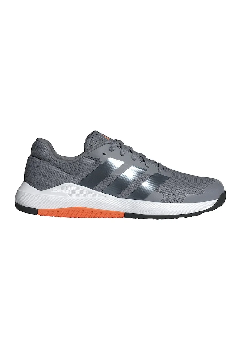 Pantofi Dropset Base din plasa pentru antrenament, Gri cenusiu/Portocaliu mandarina/Gri inchis