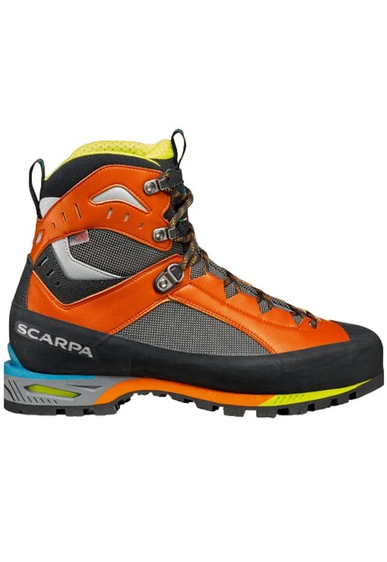 Bocanci trekking barbati  Charmoz HD, Negru/Portocaliu