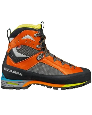 Bocanci trekking barbati  Charmoz HD, Negru/Portocaliu