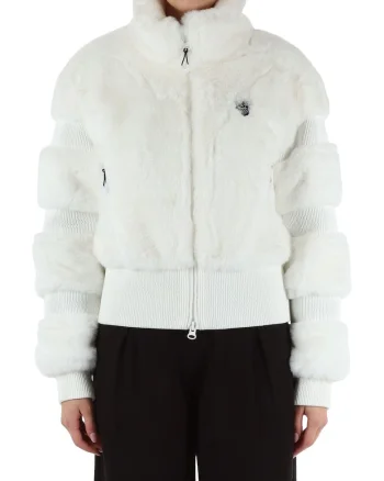 Jacheta Emporio Armani  SKI W CORTINA ECO-FUR JKT 7W000380AF14797U0002, Alb