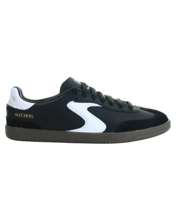 Pantofi sport  piele naturala, inchidere cu sireturi, negru