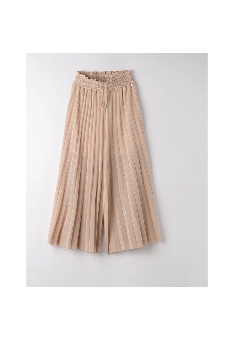 Pantaloni largi cu fir lurex pentru fata ,  4.8521, Roz deschis
