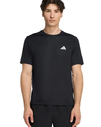 Tricou cu decolteu rotund, pentru fitness, Negru
