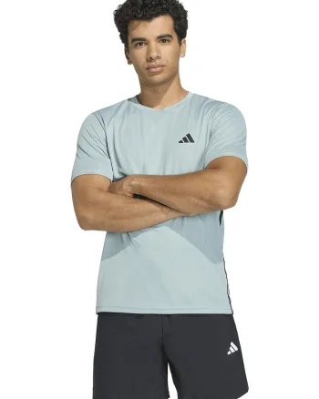 Tricou cu logo, pentru fitness We Bas, Negru/Albastru glaciar
