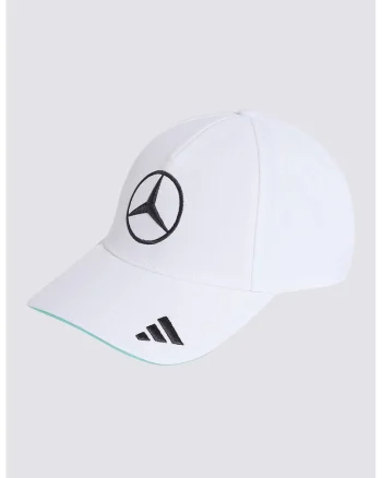 Sapca ajustabila Mercedes AMG Petronas Formula 1, Negru/Alb optic