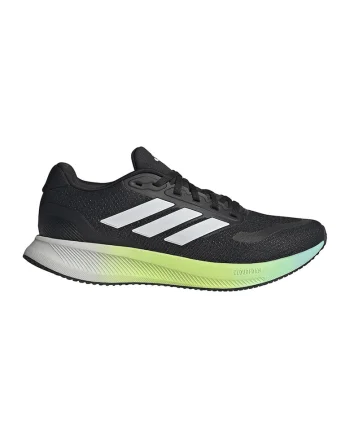 Pantofi Runfalcon 5 pentru alergare, Alb/Negru/Verde lime
