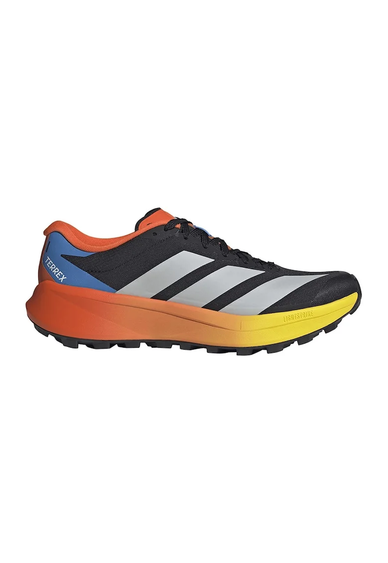 Pantofi Terrex Agravic 4 low-cut pentru alergare trail, Negru/Gri deschis/Portocaliu mandarina