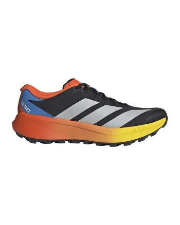 Pantofi Terrex Agravic 4 low-cut pentru alergare trail, Negru/Gri deschis/Portocaliu mandarina