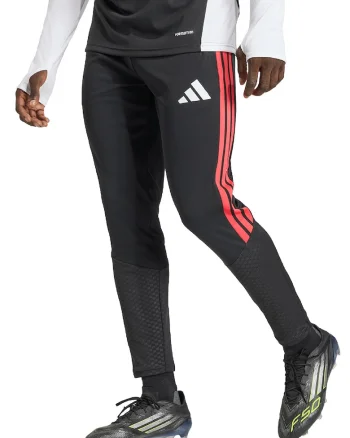 Pantaloni pentru fotbal Tiro 26C, Rosu/Negru