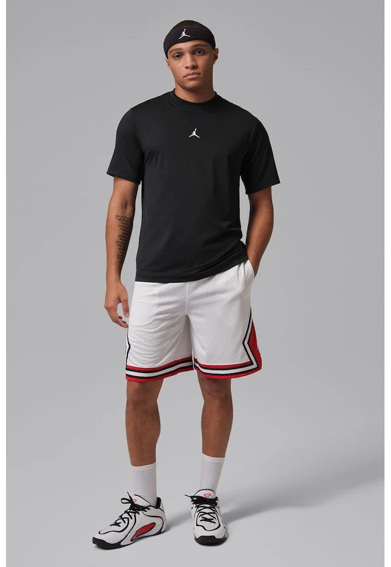 Tricou cu tehnologie Dri-FIT pentru baschet, Negru