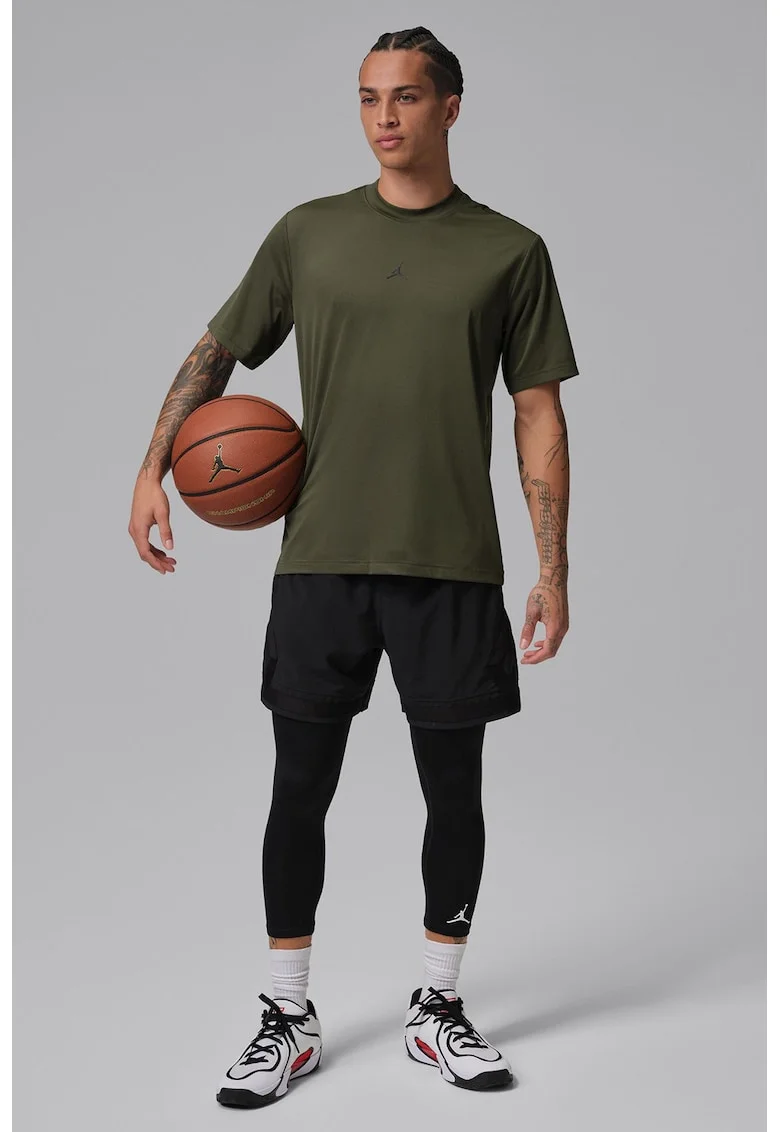 Tricou cu tehnologie Dri-FIT pentru baschet, Kaki