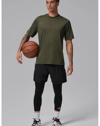Tricou cu tehnologie Dri-FIT pentru baschet, Kaki